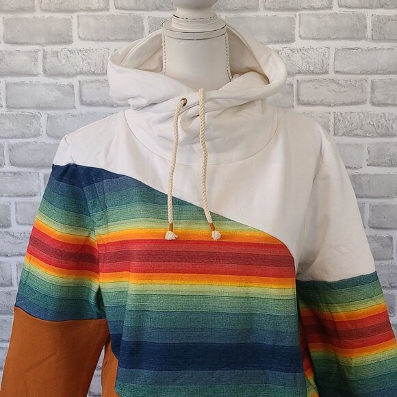 Ampersand Ave Single Hood Sweatshirt All Eyes On Hue Southwest NEW 3XL runs smal - Picture 1 of 8